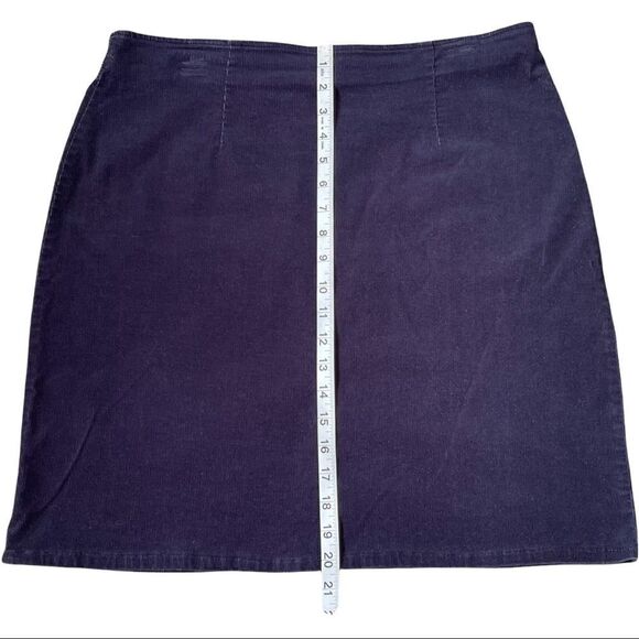 High Sierra Navy Corduroy Mini Skirt Sz 14 - Picture 8 of 9